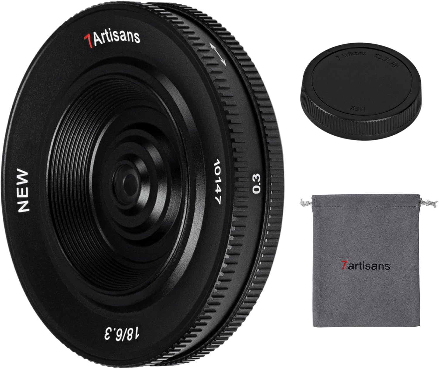 7artisans 18mm F6.3 Mark ⅡAPS-C Lens Ultra-Thin Prime for Canon Eos-M1 Eos-M2 Eos-M3 M5 M6 M10 M100 M50 Compact Mirrorless Cameras