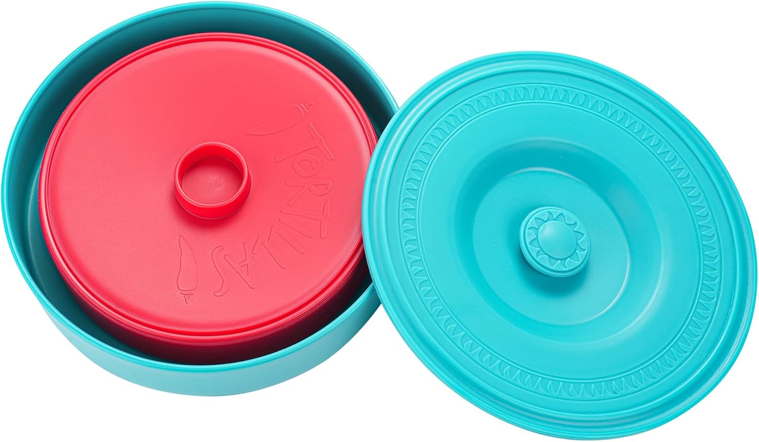 vivicreate 2 pcs pack Tortilla Warmer, Tortilla Servers, Pancake Keeper,tortillas warmer,pancake warmer,tortillero warmer, tortilla warmer microwavable,Microwave Safe, 7inch and 8.5 inch