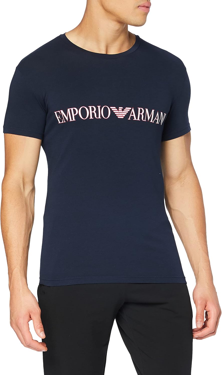 Emporio Armani Men's Megalogo Short Sleeve Crew Neck