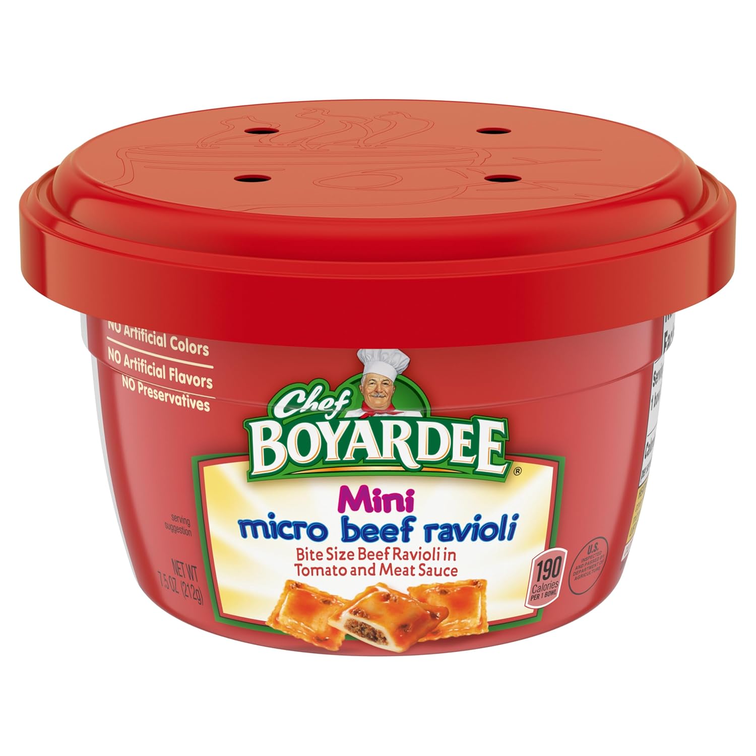 Chef Boyardee Micro Mini Beef Ravioli, 7.5 oz