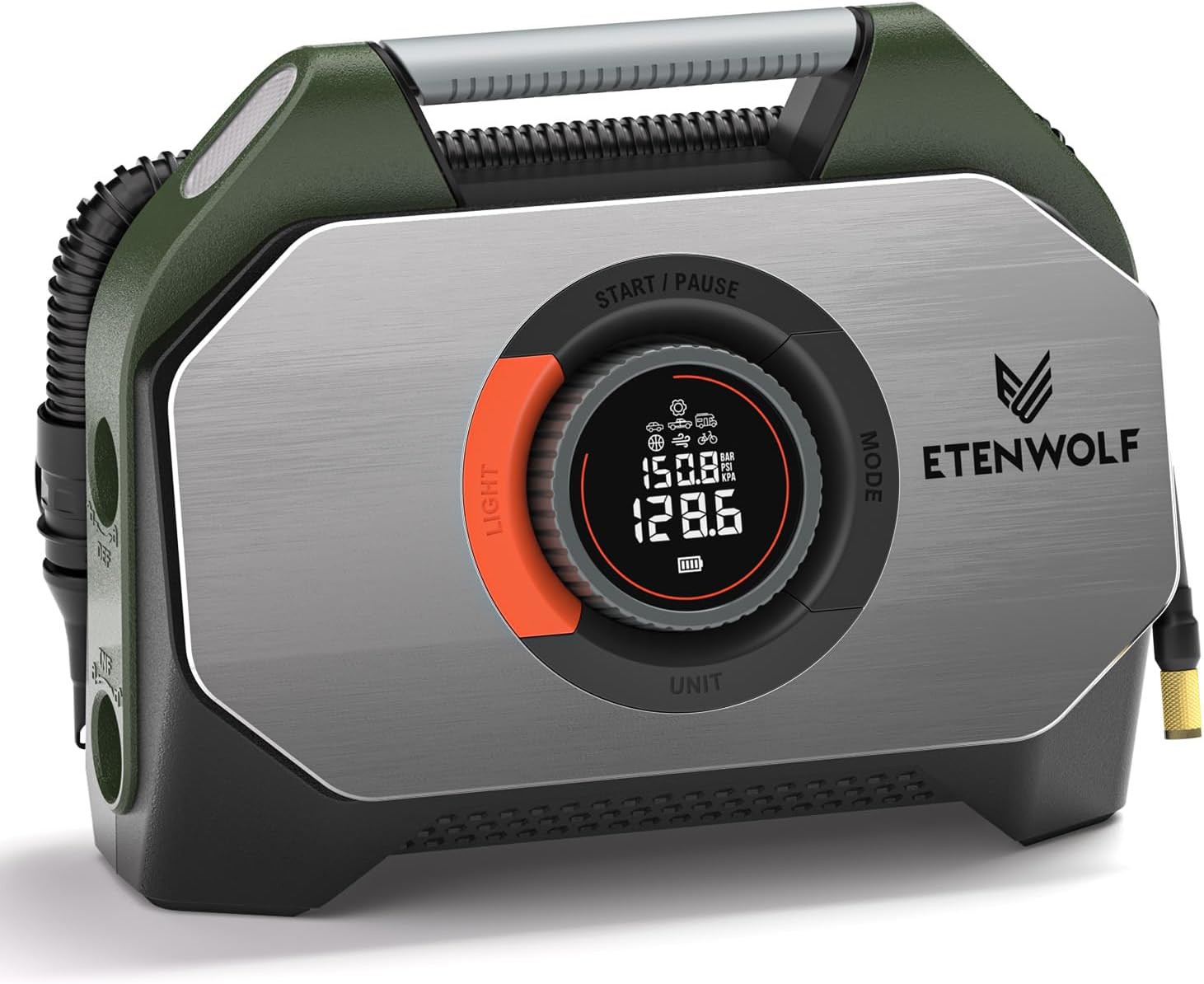 ETENWOLF VORTEX S7 Tire Inflator for Heavy-duty Vehicle with 38400 mAh