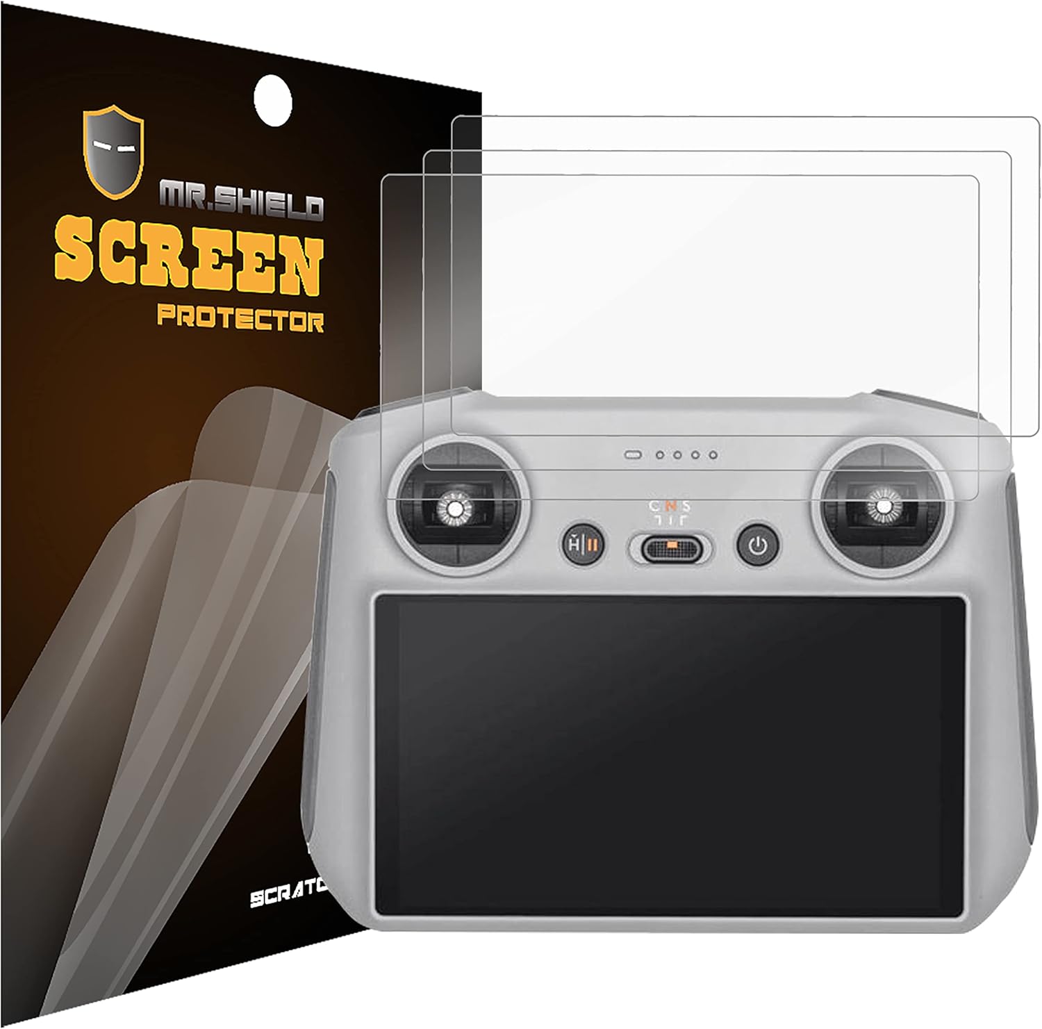 Mr.Shield Screen Protector Compatible with DJI Mini 3 / Mini 4 Pro RC/DJI RC 2 Premium Clear [3-Pack] (PET Material)