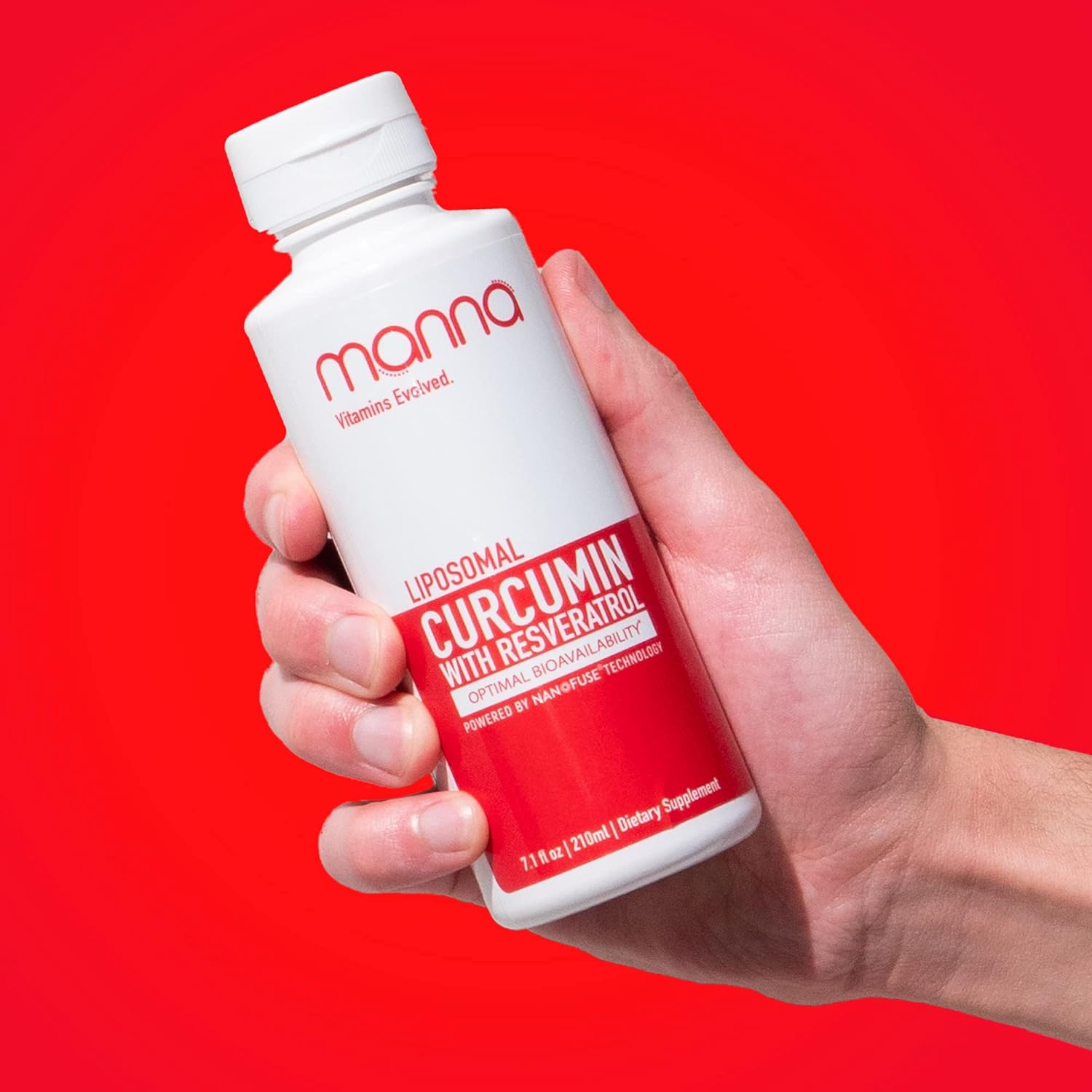 Manna Vitamins Evolved Curcumin with Resveratrol - Liposomal Curcumin Supplements