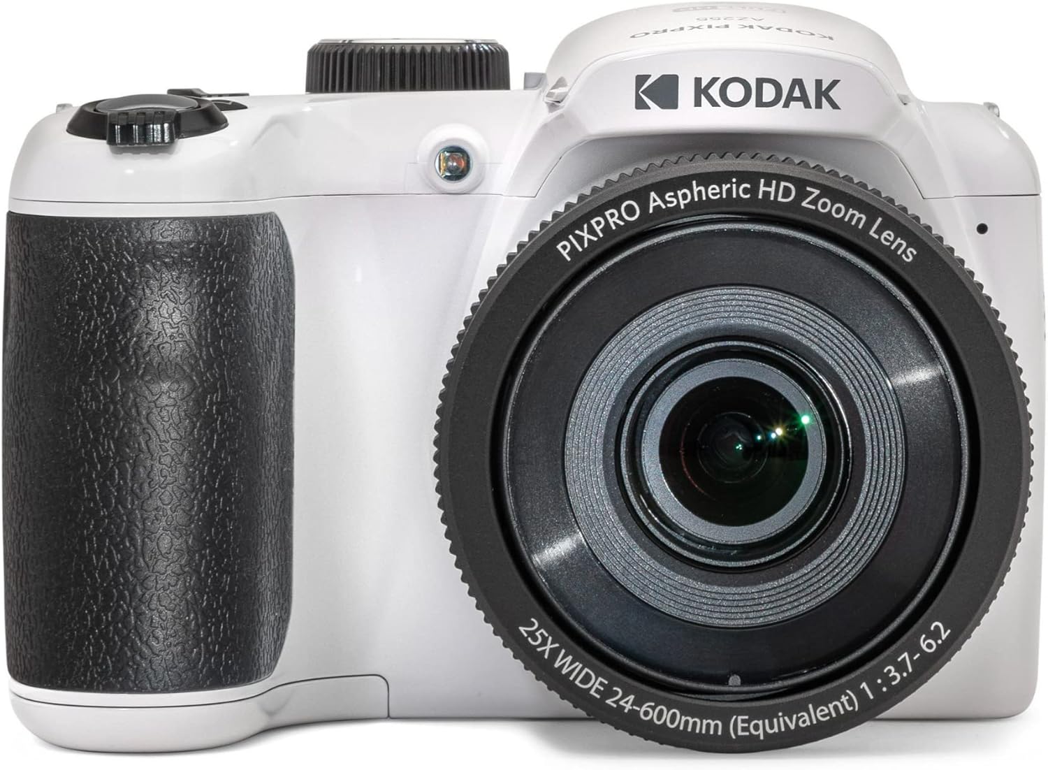 KODAK PIXPRO AZ255-WH 16MP Digital Camera 25X Optical Zoom 24mm Wide Angle Lens Optical Image Stabilization 1080P Full HD Video 3" LCD Vlogging Camera (White)