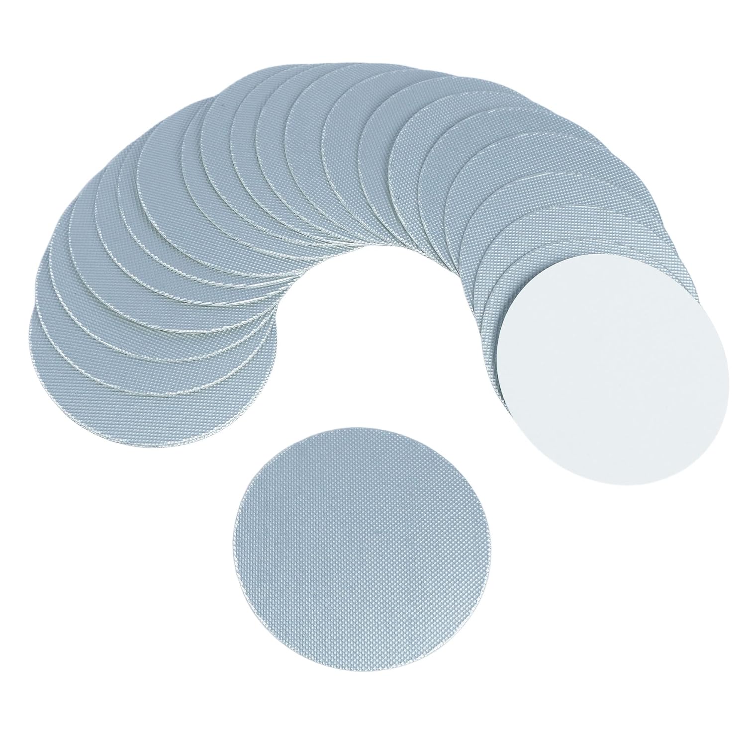 U.S. Solid Aluminum Foil Cap Liner Heat Sealing for Glass Bottle Non-Metal Lid(100 pcs, 55mm)
