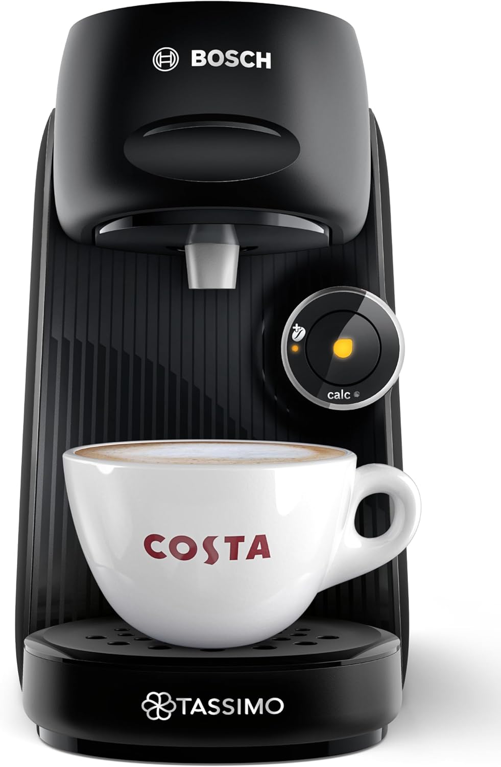 Tassimo by Bosch Finesse Friendly Pod Coffee Machine in Black TAS162EGB with INTELLIBREW and IntensityBoost, Compatible with 50 Different Beverages