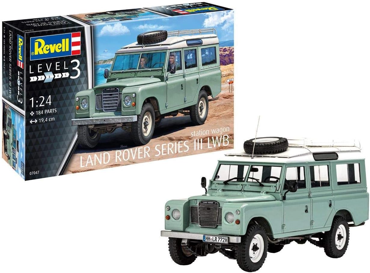 Revell 07047 Land Rover Series III LWB station wagon 1:24 Scale Unbuilt/Unpainted Plastic Model Kit
