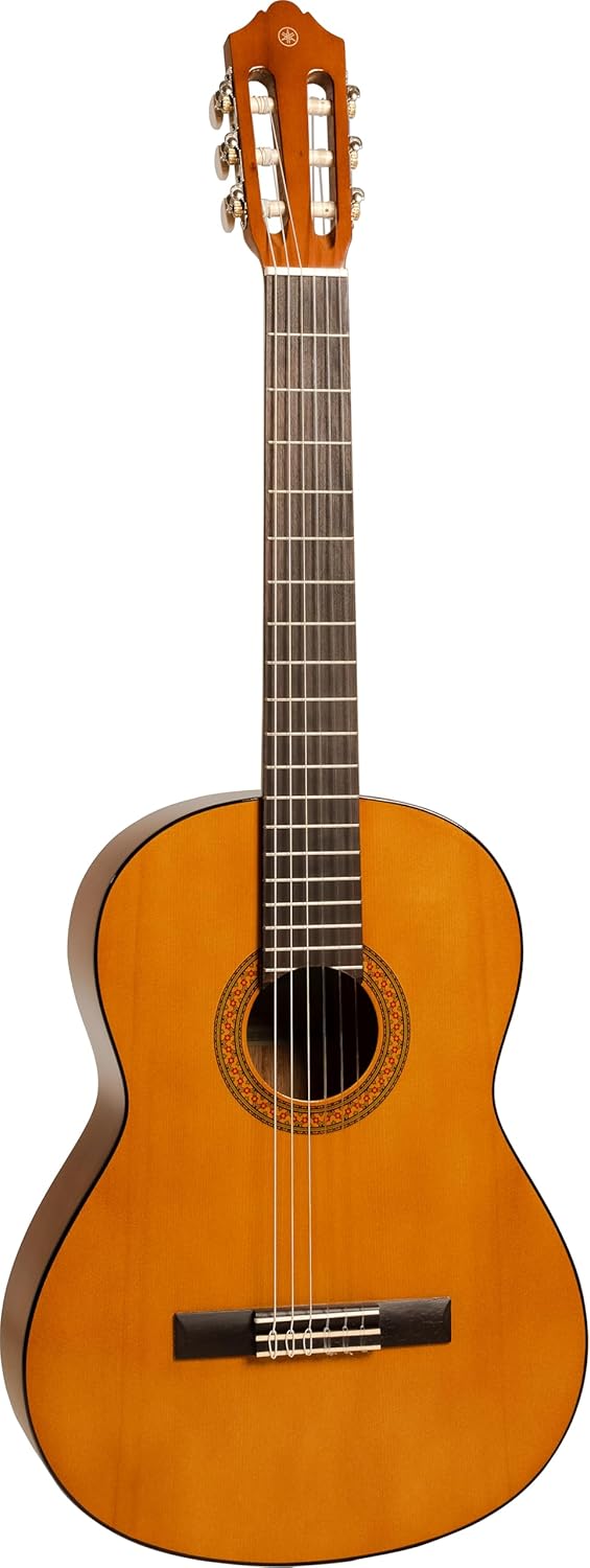 Yamaha 6 String Scale Beginner Classical Guitar-Natural Finish, Right Handed, Full Size (C40II)