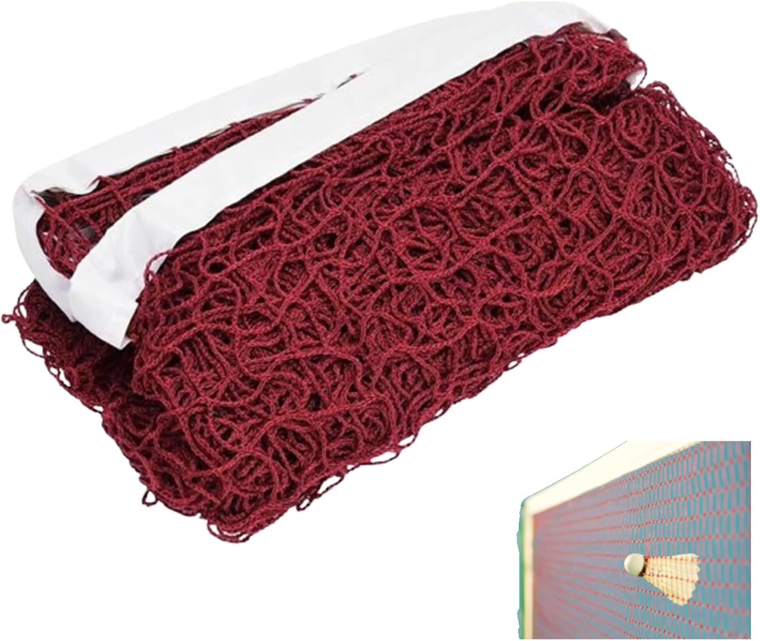 Badminton Net Foldable Badminton Net Portable Volleyball Net Adjustable Volleyball Tennis Net Square Mesh Standard Badminton Tennis Volleyball Net Training Mesh for Sports Garden Schoolyard Backyard