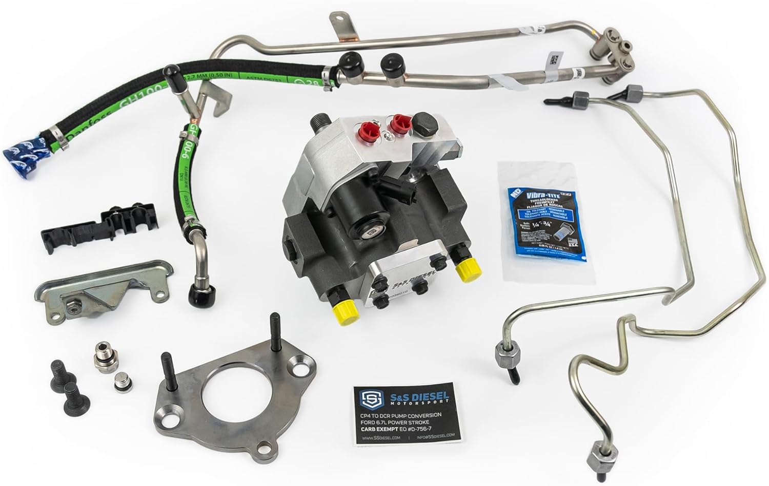 S&S Diesel Motorsport® CP4 to DCR Pump Conversion Compatible with 2011+ Ford 6.7 Powerstroke Diesel (6.7F-DCR-1)