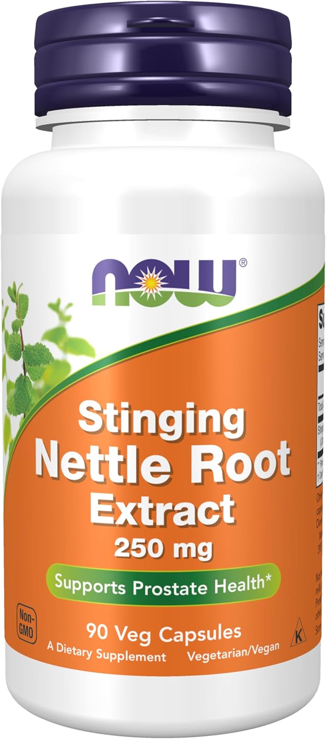 NOW Foods Supplements, Stinging Nettle Root Extract (Urtica dioica) 250 mg, Supports Prostate Health*, 90 Veg Capsules