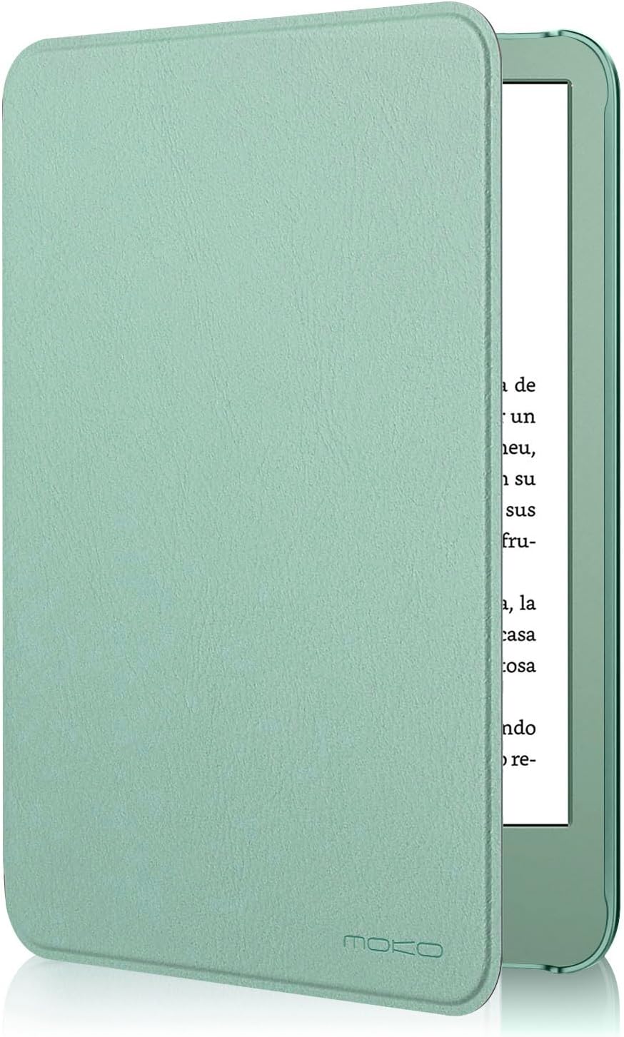MoKo Case Fits 6" All-New Kindle (11th Generation-2024/2022 Release), Lightweight Shell Cover with Auto Wake/Sleep for Kindle 2024/2022 11th Gen e-Reader, Agave Green