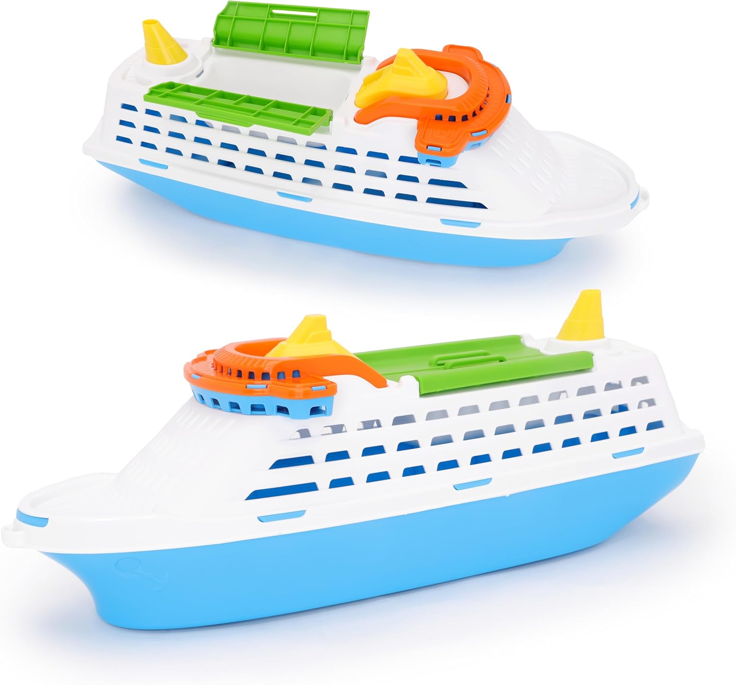 Toyland® 41cm (16") Colourful Cruise Ship With Moveable Doors - Kids Floating Water Toy - Pool & Bathtime Toys - Age 2+"