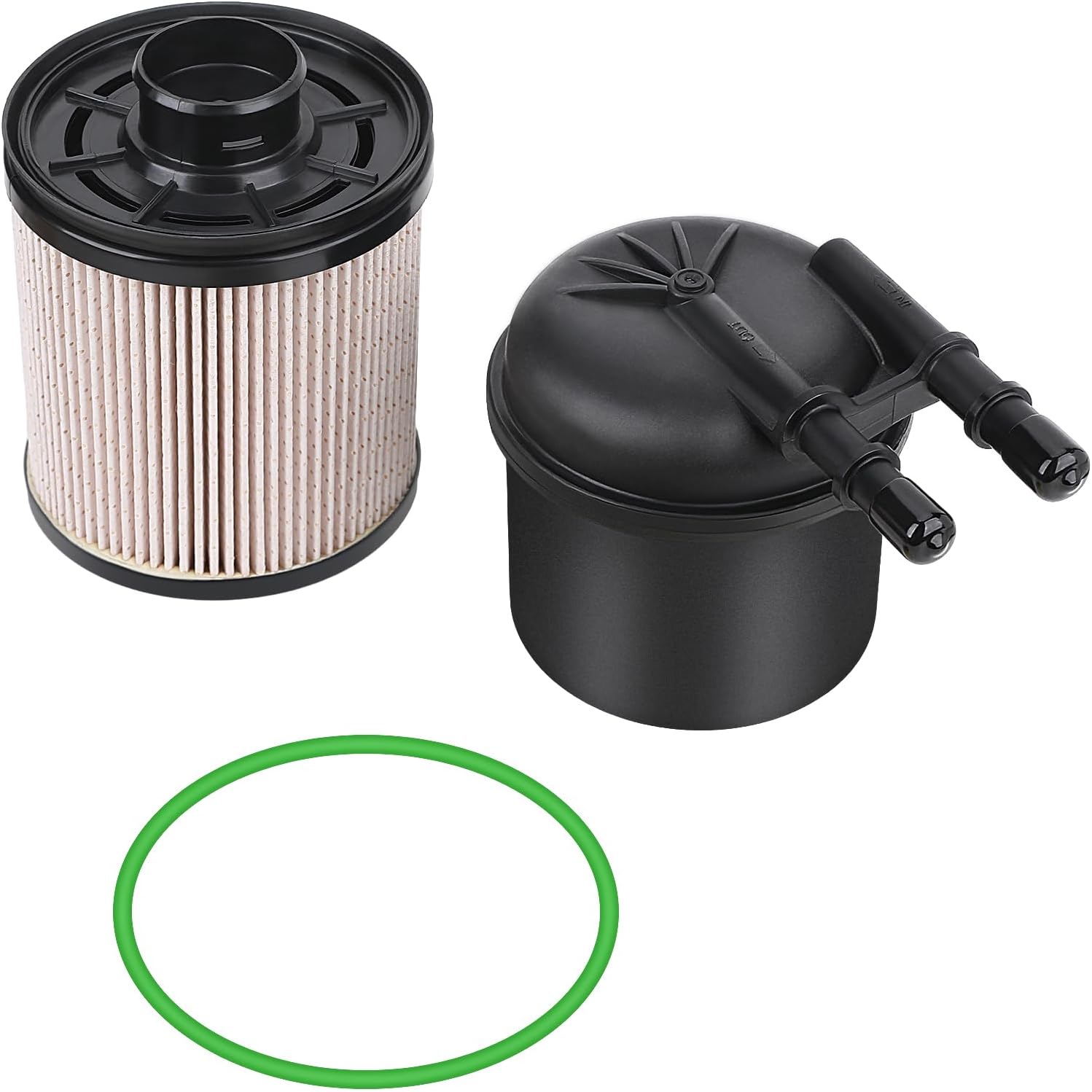 6.7 Powerstroke Fuel Filter - Compatible with 2011-2016 Ford F-250 F-350 F-450 F-550 Super Duty 6.7L V8 Diesel - Replace FD-4615 BC3Z-9N184-B - 5 Micron Fuel Filter Water Separator Kit