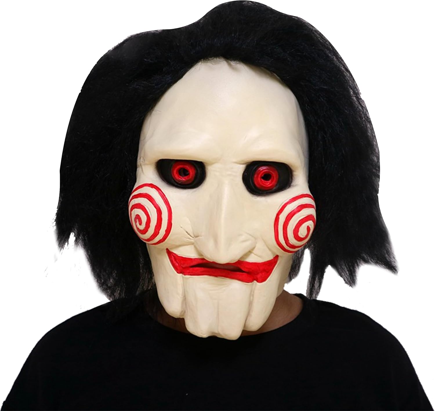 Halloween Saw Mask, Scary Masks Adult, Puppet Saw Clown Mask Cosplay, Halloween Horror Movie Role-Play Costume Mask Latex