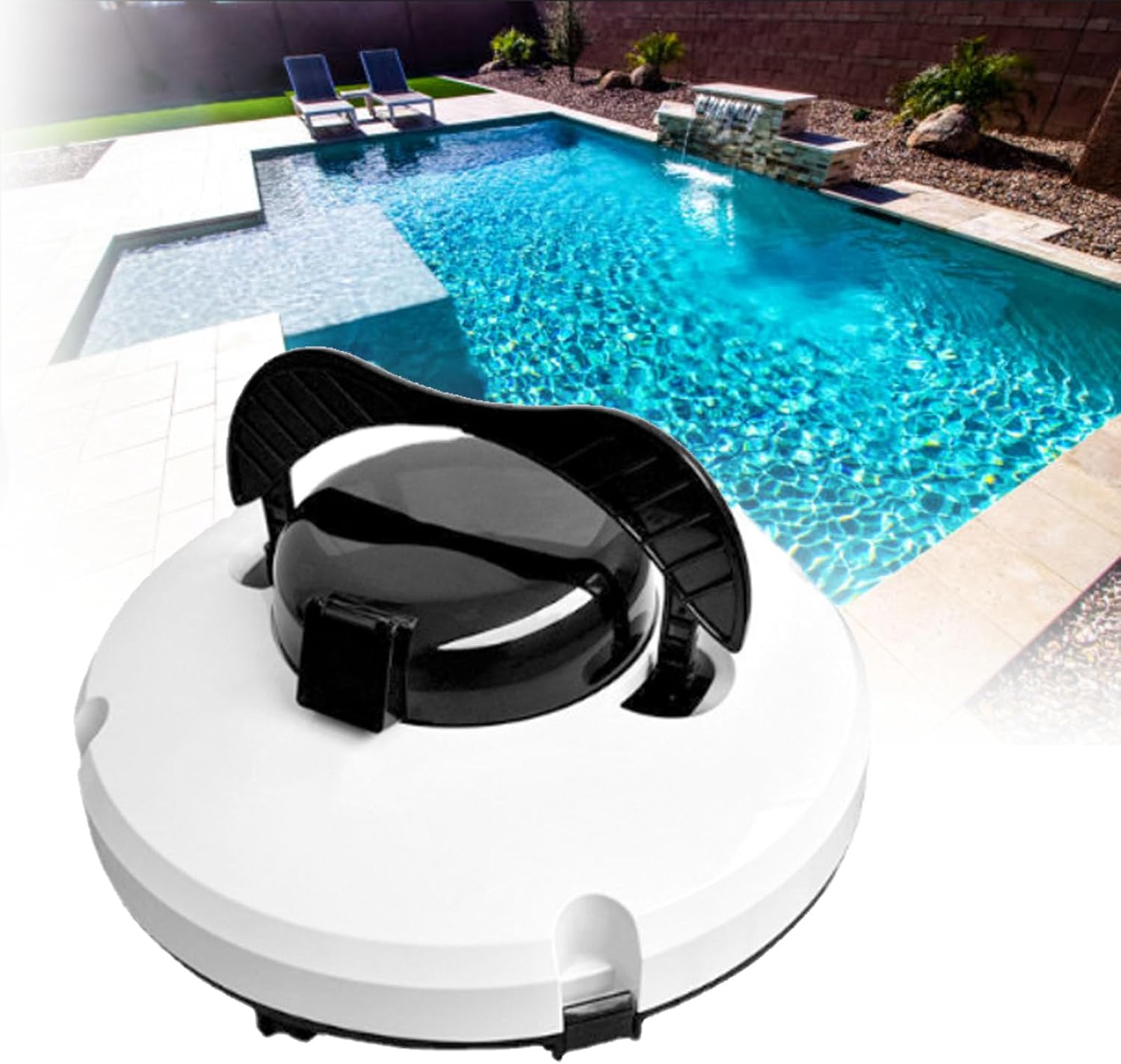 Pool Robot, Cordless Pool Cleaner, Automatic Robot, Pool Vacuum Cleaner, 5200 Mah, Ipx8 Waterproof, Suitable for Above and Below Ground Pools
