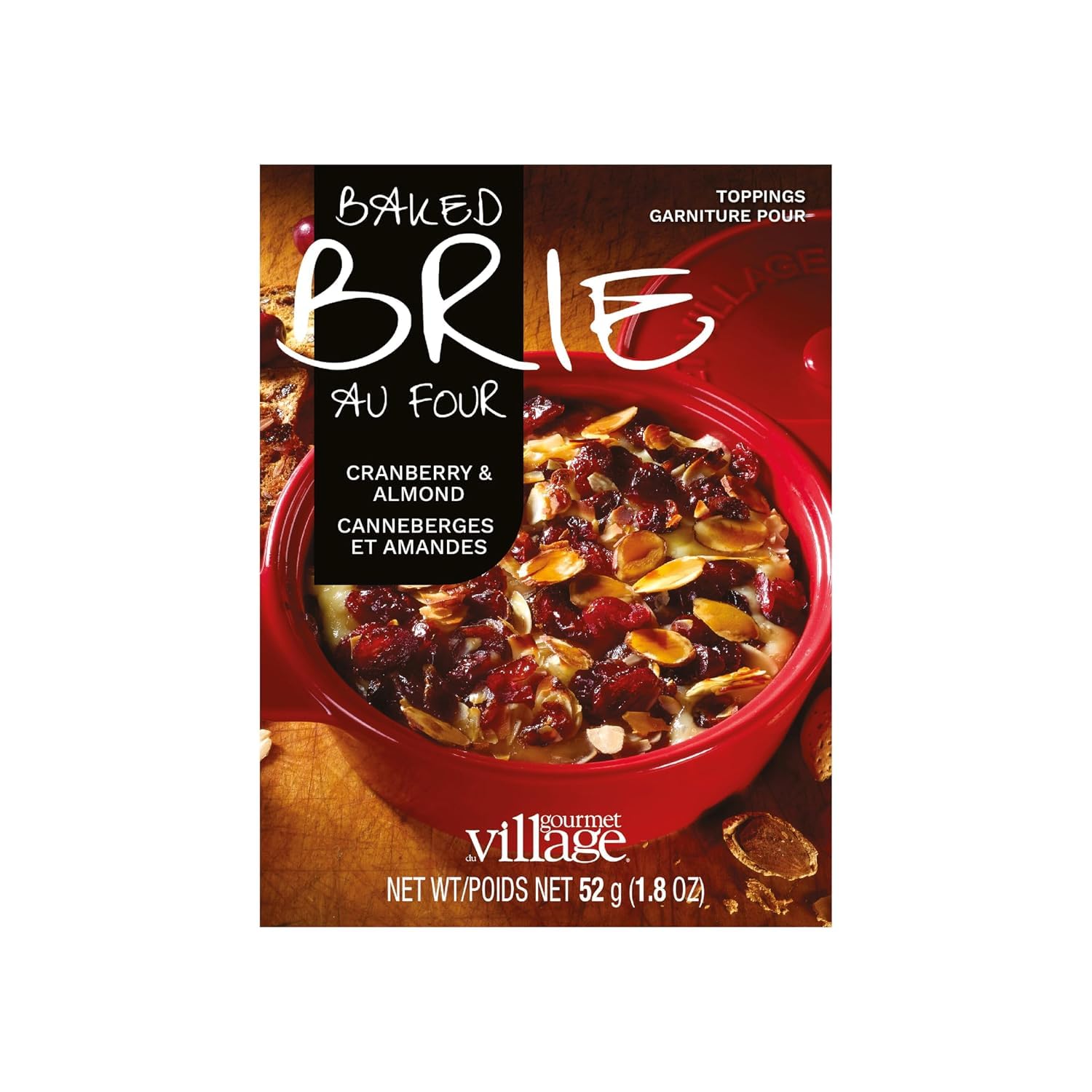 Gourmet du Village Brie Topping (Cranberries & Almonds)
