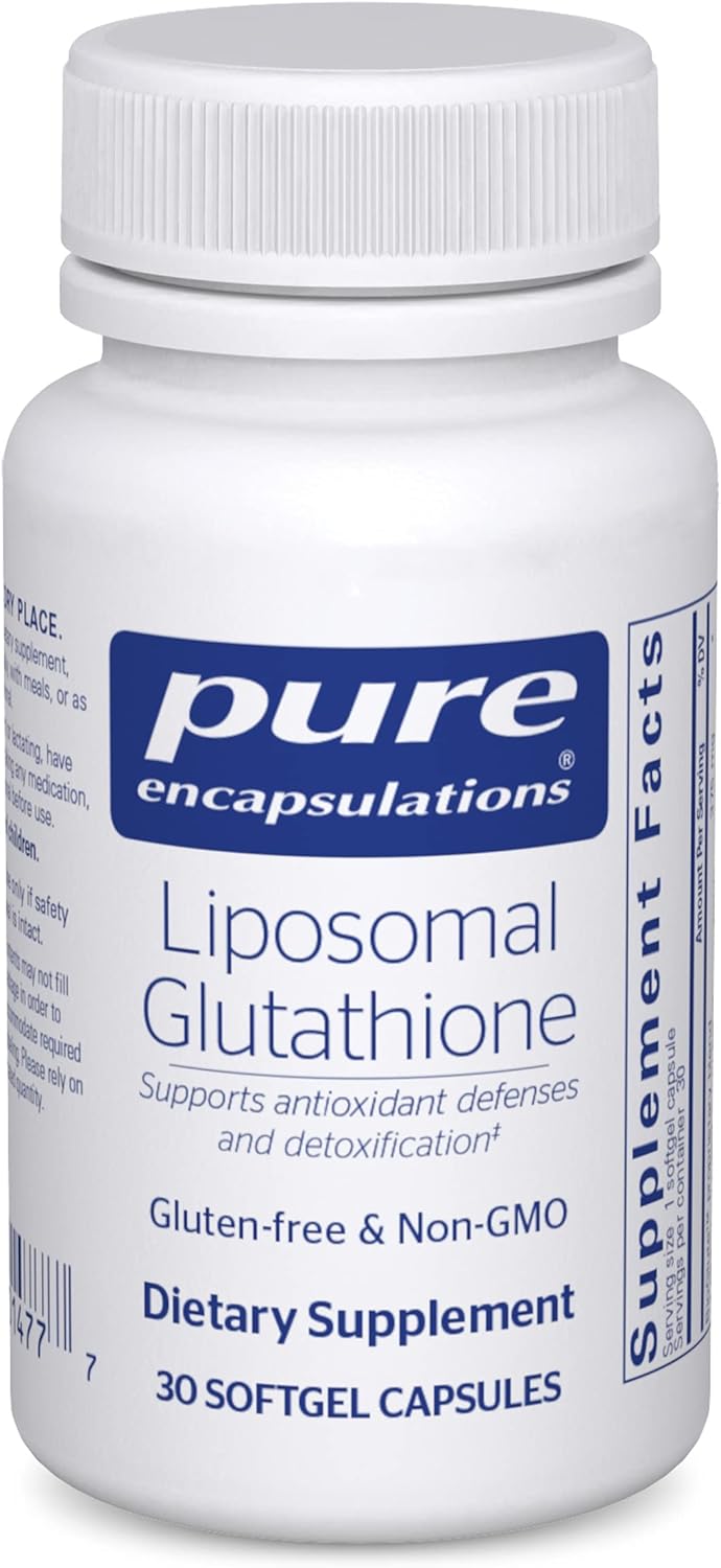 Pure Encapsulations Liposomal Glutathione - Immune Support & Liver Detox* - Antioxidant Protection - with Setria Glutathione - Non-GMO - 30 Softgel Capsules