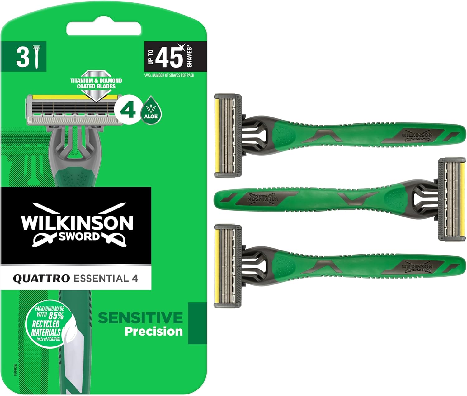 WILKINSON SWORD - Quattro essential 3 x Disposable Razors