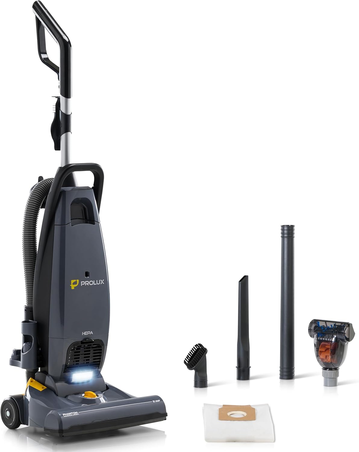 Prolux Phantom Commercial Bagged Upright Sealed HEPA Pet Vacuum for Professional Cleaners