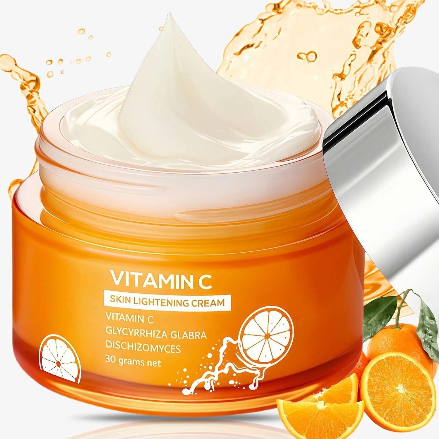 Vitamin C Face Cream – Brightening & Anti Wrinkle, Skin Tightening Moisturiser For Women, Hydrate & Plump, Erase Dark Spots & Fine Lines