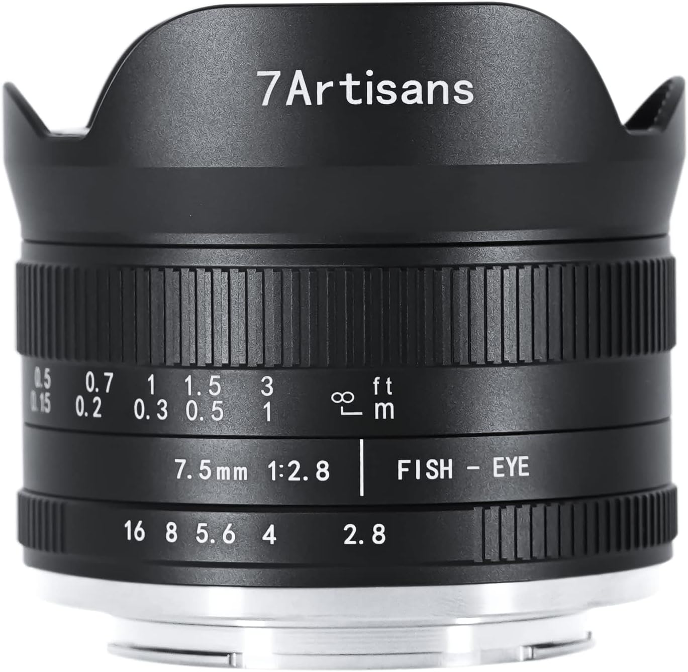 7artisans 7.5mm f2.8 Mark II APS-C Fisheye Wide Angle Manual Fixed Lens for Canon R Mount Mirrorless Cameras R RP R5 R6