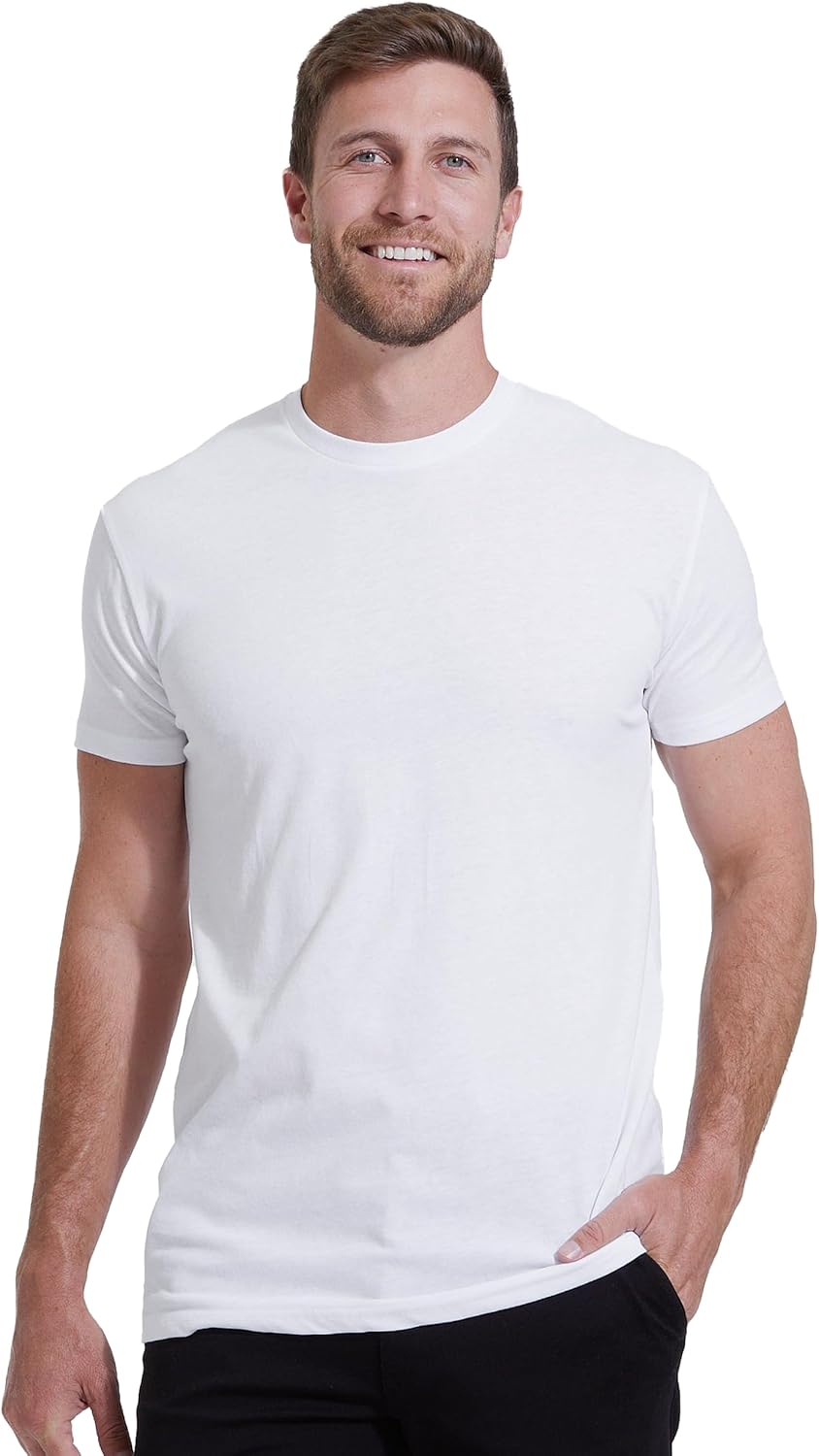 True Classic Mens T-Shirts - Short Sleeve Crew Neck Plain Novelty T Shirt for Men