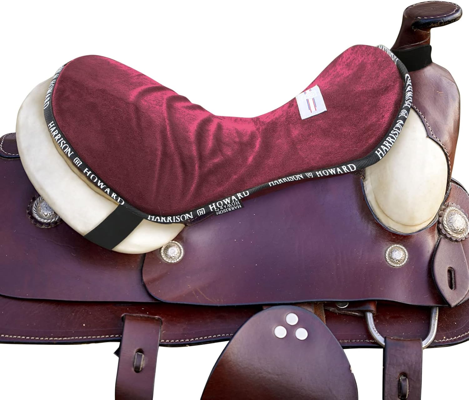 Harrison Howard Trail Seat Saver Western Tack Saddle Ride-on Pad with Cushion Bottom Helps Distribute Back Pressure