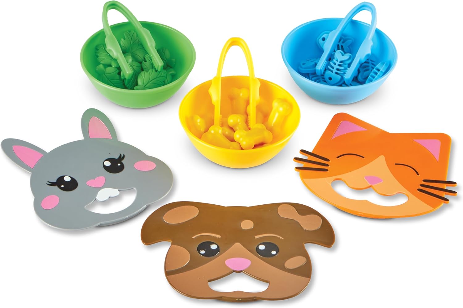 Learning Resources Fine Motor Feeding Friends, Toys for Boys and Girls, Montessori, Fine Motor Skills Age 3+
