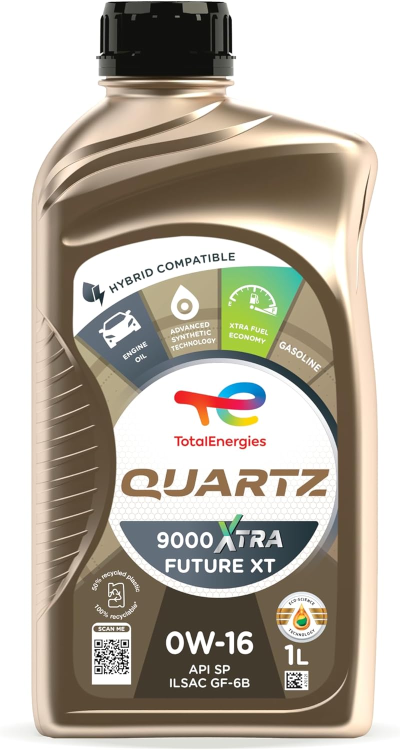 TotalEnergies QUARTZ 9000 XTRA FUTURE XT 0W-16 Advanced Synthetic Engine Oil - API SP, ILSAC GF-6B -1L
