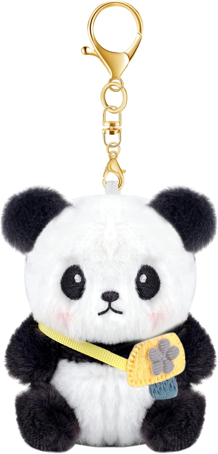 PLwelth Cute Keychain for Girls Boys Plush Keyring for Backpack Car Wallet Accessories Gifts for Her Him Birthday Christmas