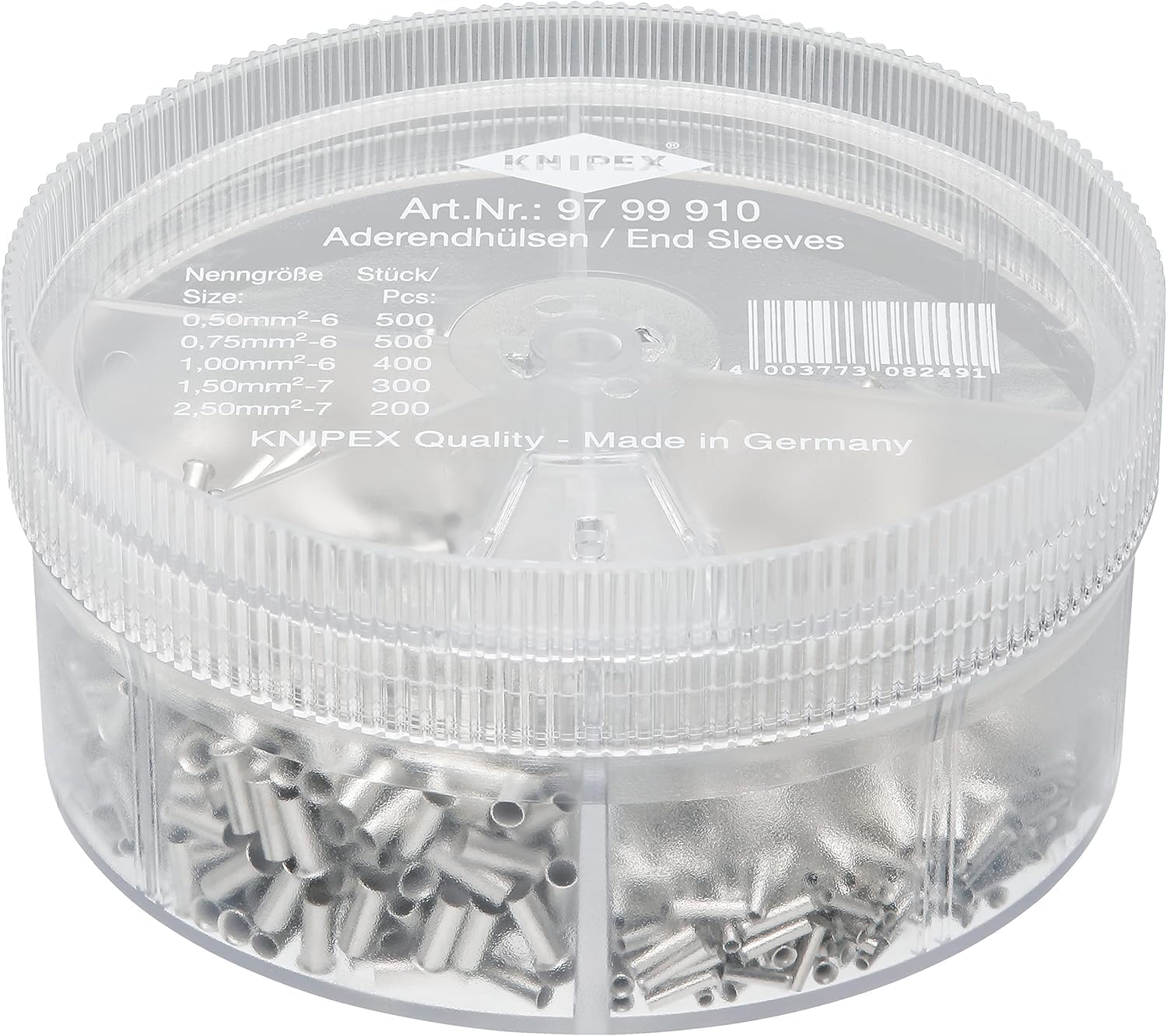 Knipex Assortment Boxes with non-insulated wire ferrules 97 99 910