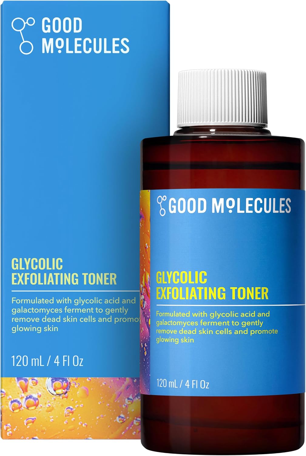 Good Molecules Glycolic Exfoliating Toner, AHA Toner for Face, 4 fl oz