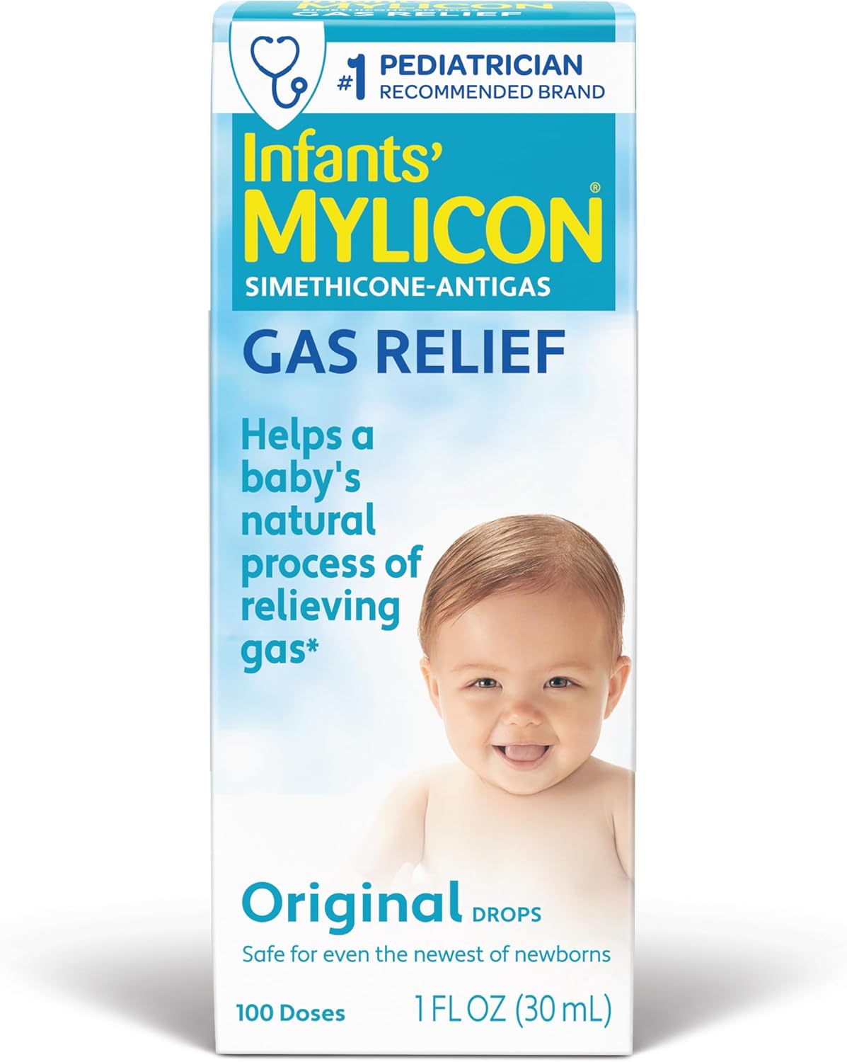 Mylicon Gas Relief Drops for Infants and Babies, Original Formula, 1 Fluid Ounce