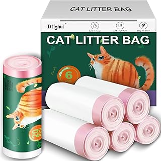 Cat Litter Box Liners,Kitty Litter Bags Liners 120 pk,21.6“x11.8”,Unscented Drawstrings Thick Cat Litter Liners,Disposable Litter Box Bags,Leak Proof Cat Liners For Litter Box