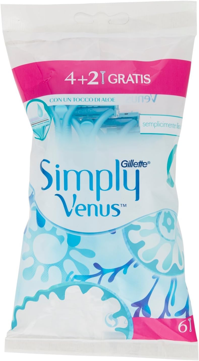 Gillette Venus simply2 4+2 Disposable Razors Pack of 6