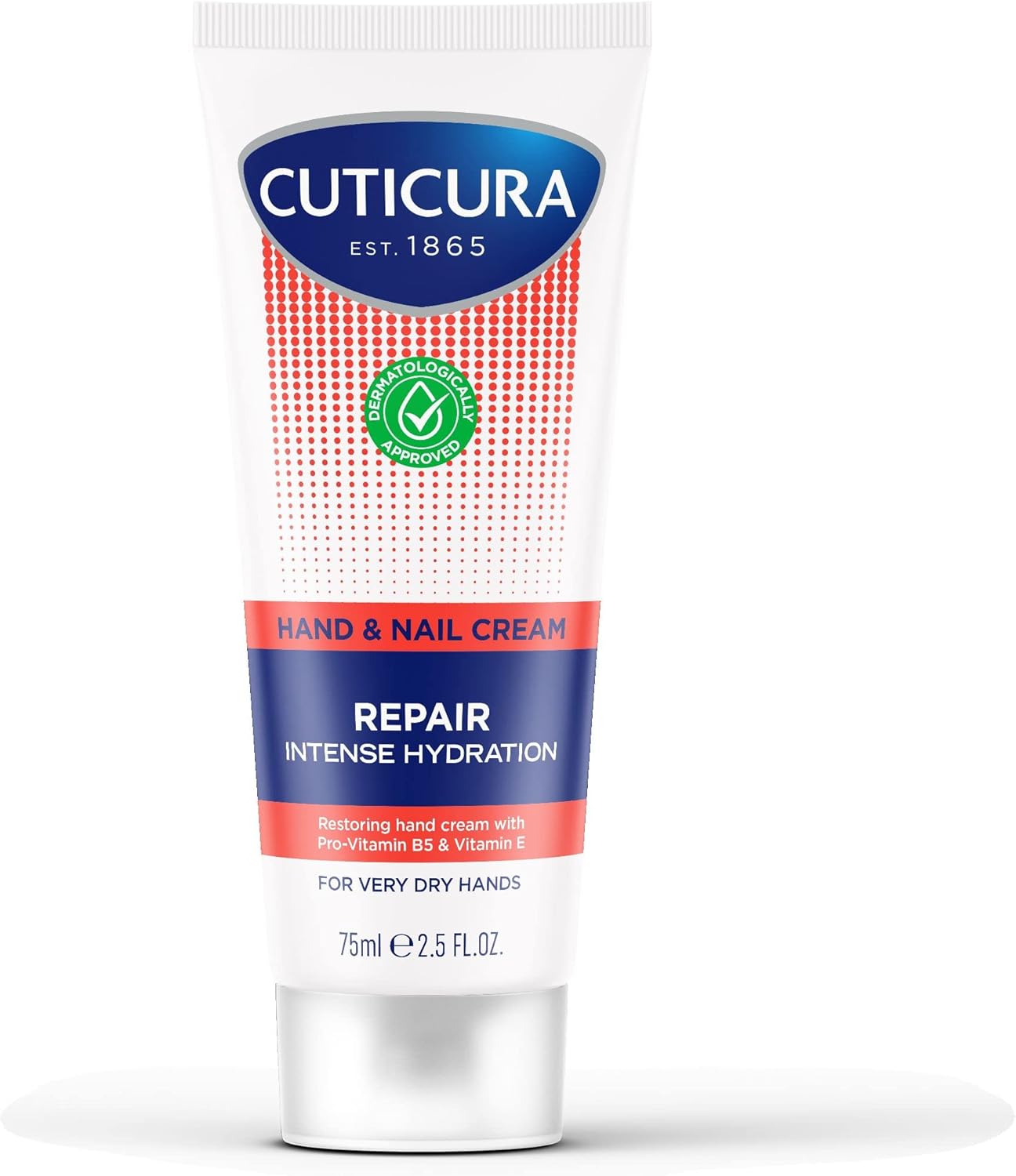 CUTICURA Repair Hand & Nail Cream 75ml, Intense Hydration, Softening, Protect Damaged Skin, Stronger Nails