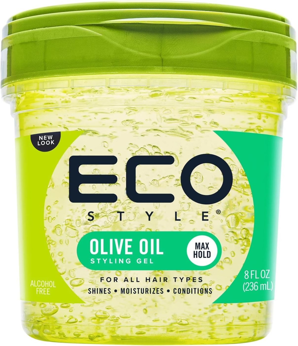 Eco Style Olive Oil Eco Styler Hair Gel, Hydrate and Style, Alcohol-Free, 236 ml (Pack of 1)