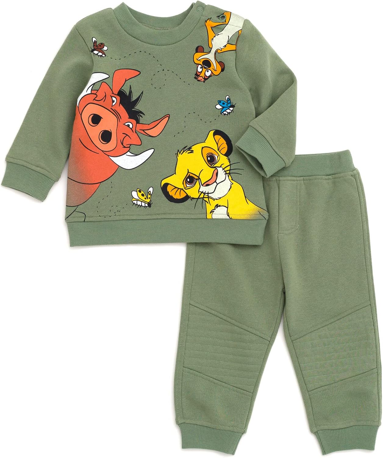 Disney Christmas Fleece Sweatshirt and Pants Outfit Set Newborn to Big Kid Sizes (Newborn - 10-12)