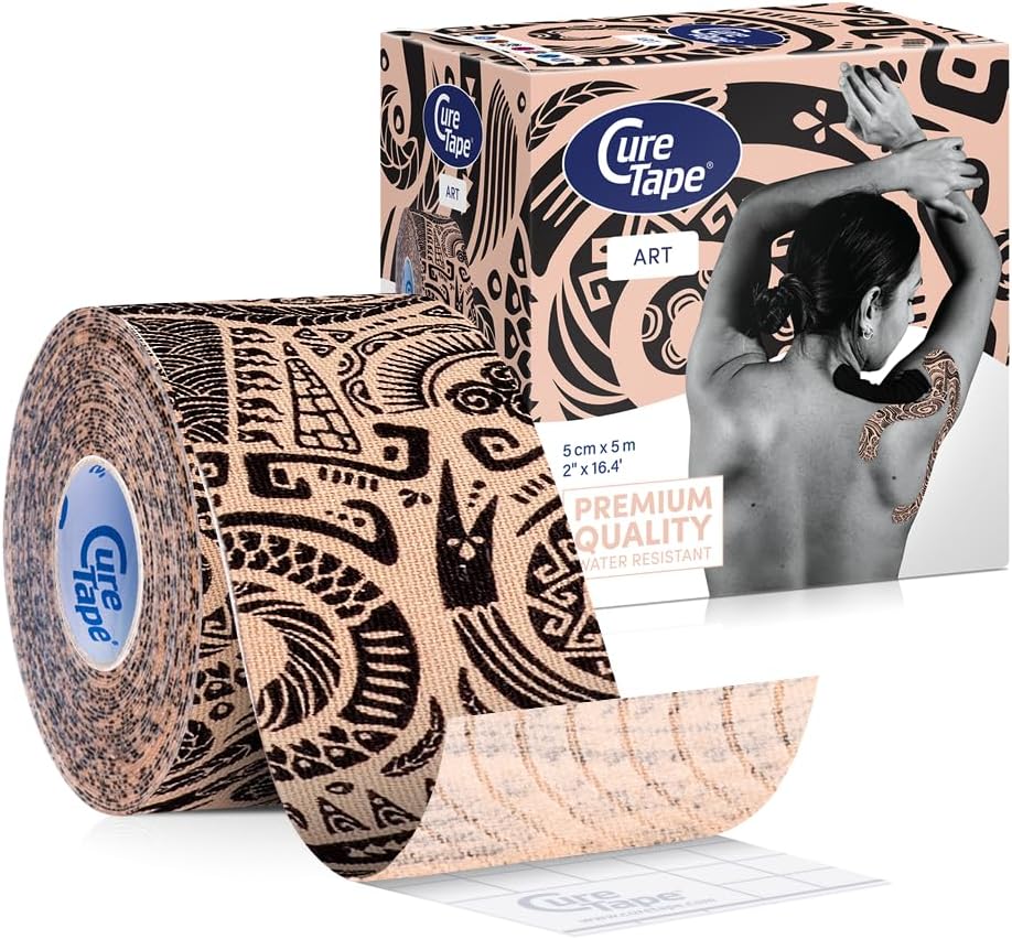 CureTape Art Kinesiology Tape for Body Pain | Waterproof K Tape