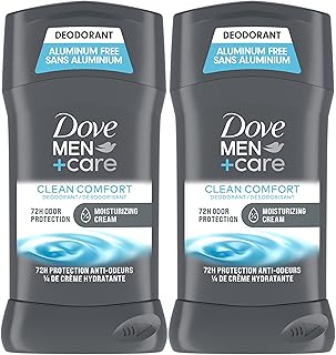 Dove Men+Care Deodorant Stick Moisturizing Deodorant For 48-Hour Protection Clean Comfort Aluminum Free Deodorant For Men 3oz 2 Count