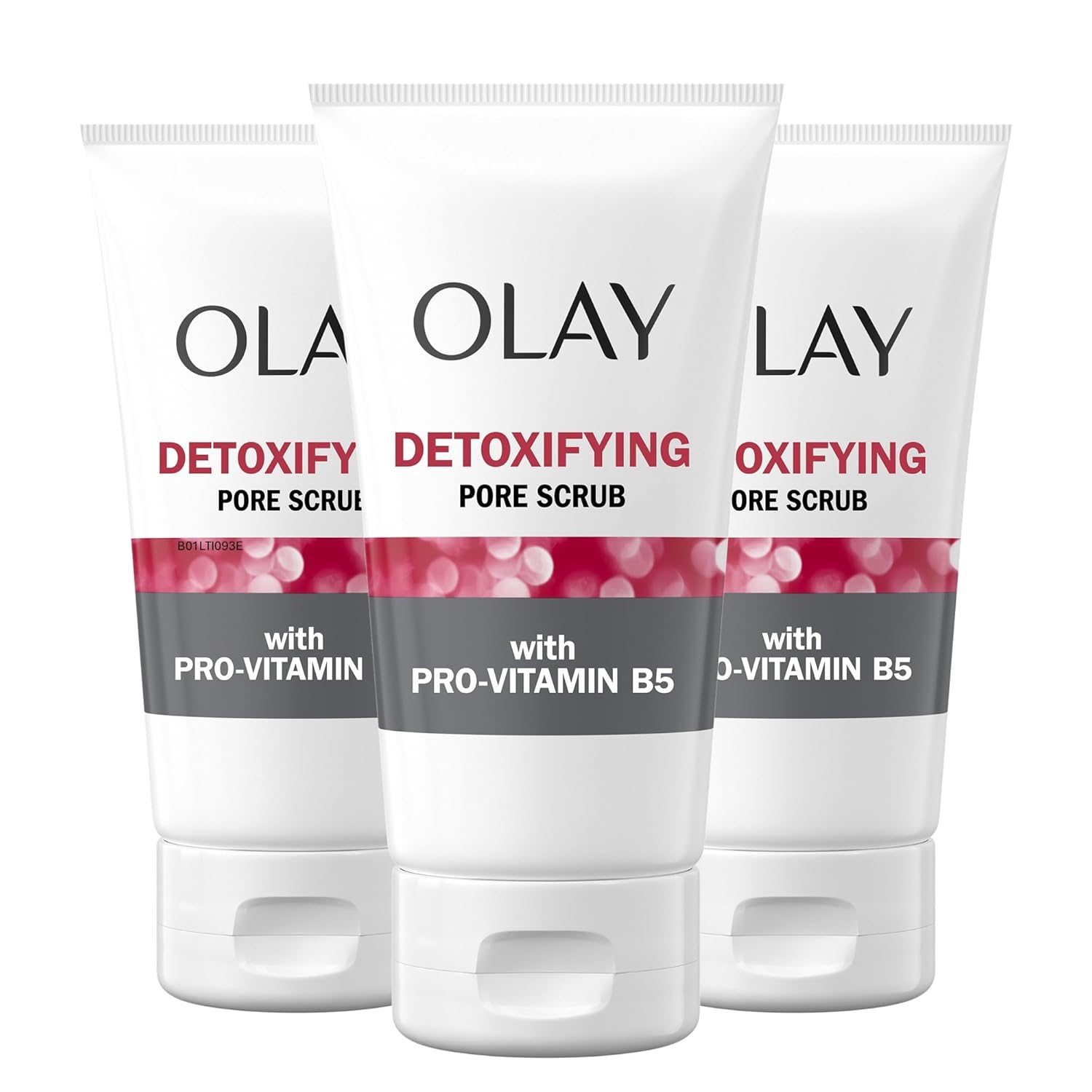 Facial Cleanser by Olay Regenerist, Detoxifying Pore Scrub & Exfoliator, 5 Oz (Pack of 3)