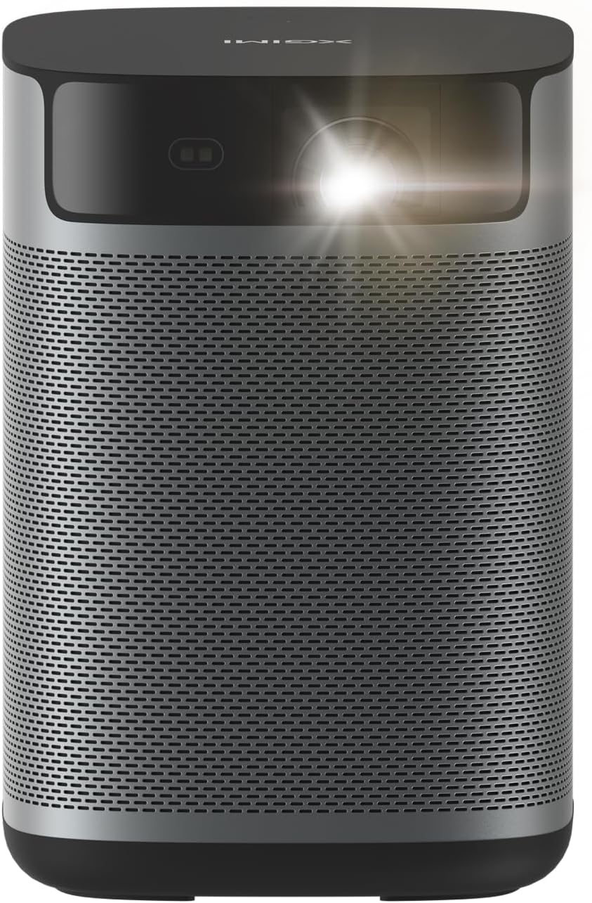 XGIMI MoGo 2 Pro (New) 1080P Portable Projector, Supports 4K, Auto Focus | 430 ISO Lumens, Google TV with Licensed Netflix, WiFi and Bluetooth, 2X8W Speakers, Object Avoidance, Screen Adaption