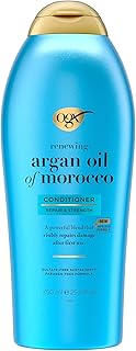 OGX Renewing Argan Oil of Morocco Conditioner, 25.4 fl. oz - Repair Conditioner for Dry, Damaged Hair, Paraben-Free, Sulfate-Free Surfactants, Strengthen & Repair with LipiPro Shield Technology