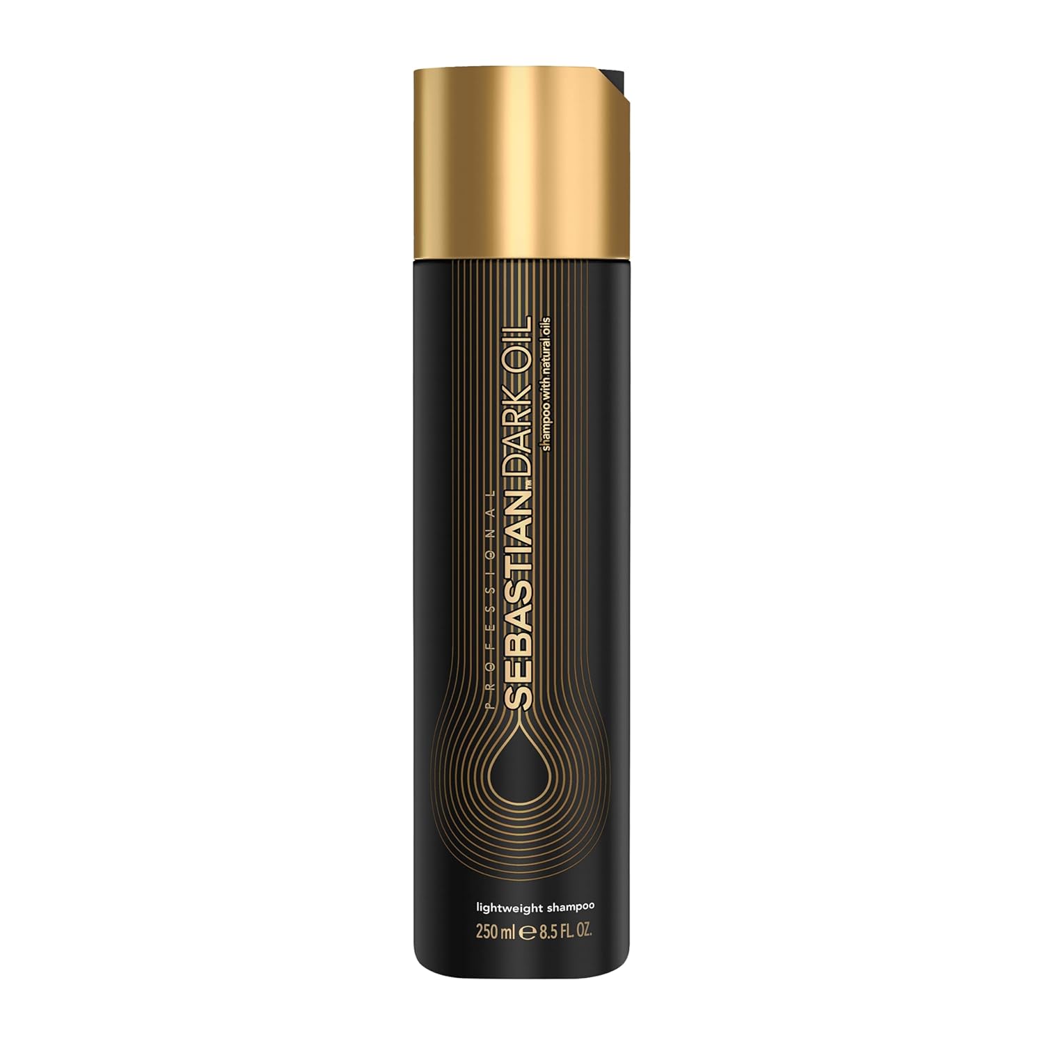 Sebastian Professional Dark Oil Lightweight Shampoo | Infused with Jojoba & Argan Oil for Silky, Smooth Hair