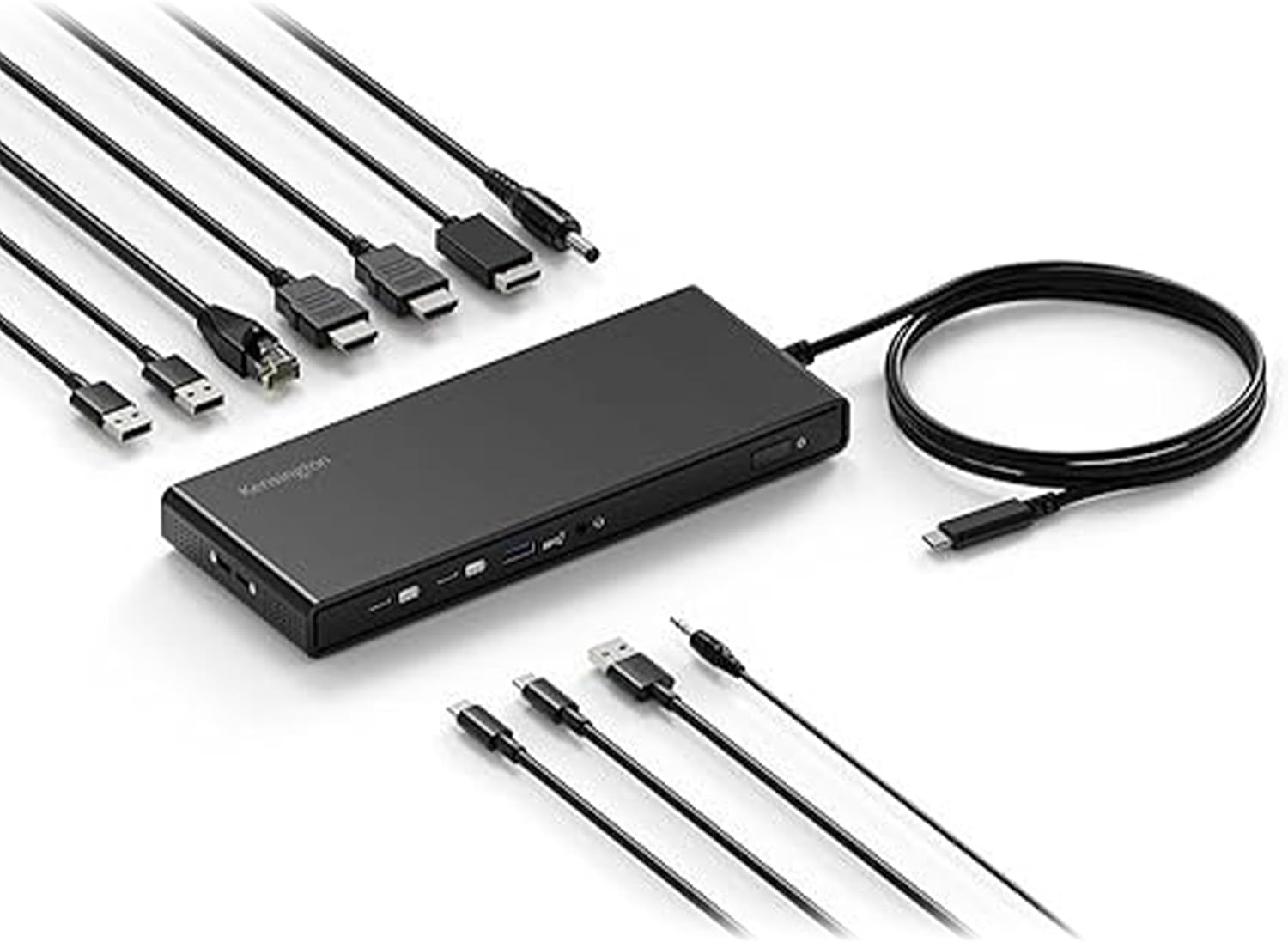 Kensington SD4842P 10 in 1 USB-C Triple Video HD (1080p @ 120Hz) Docking Station, Up to 100W Power Delivery, 5 x Plug and Charge USB Ports, Made From 70% Post-Consumer Recycled Content (K32810EU)