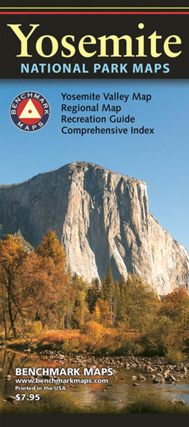 Yosemite National Park, California Recreation Map (Benchmark)