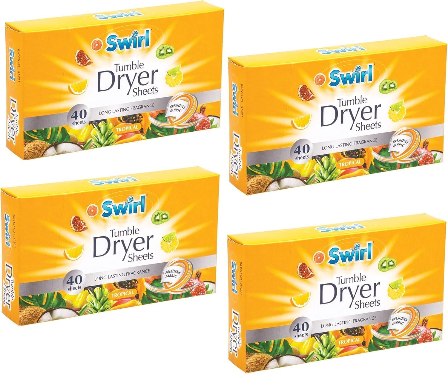 4x Swirl Tumble Dryer Sheets - 35 Sheets Per Pack