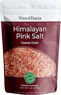 Viva Doria Himalayan Pink Salt, Coarse Grain, Certified Authentic, 2 lb (907 g) For Grinder Refills