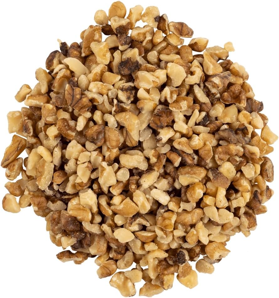 Walnut Nibs 1kg – Chopped Walnuts SMALL PIECES - 4-8mm Wal nut Piece Broken Nibbed Natural Raw Bits Crumbs Nuts Cooking Baking Salads Desserts Cakes Blending Breakfast Bulk (Packaging May Vary) PURIMA
